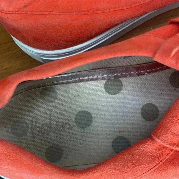 Boden Rayna Fringe Orange Slip On Shoes Women's Size 8 - Picture 6 of 11